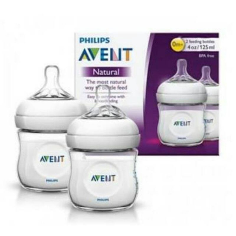 AVENT PHILIPS Feed Bottle Natural Botol Dot Susu Bayi Anak 125ml