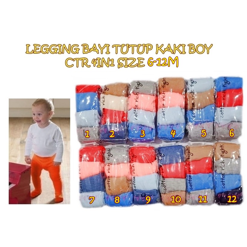 LEGGING CTR BOY 4 IN 1 LEGGING BAYI TUTUP KAKI