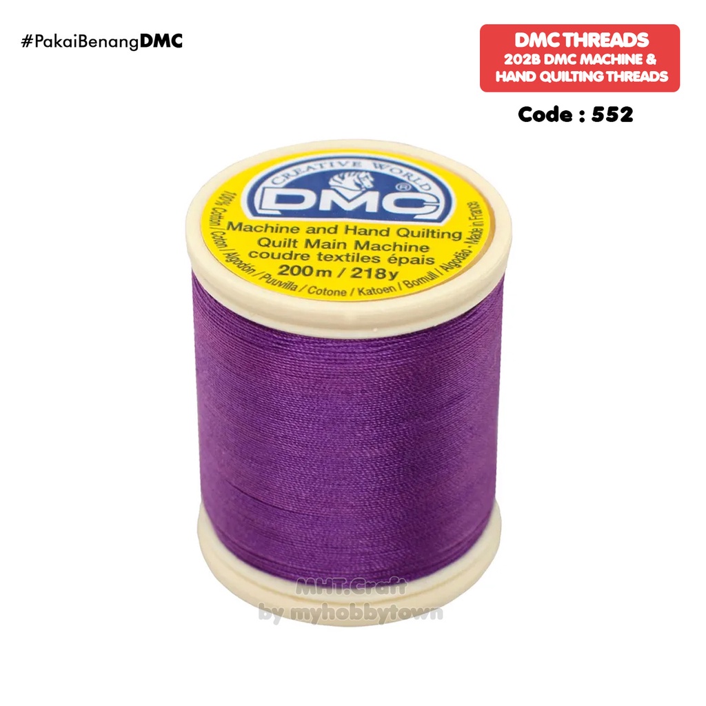 Benang Quilting Katun DMC Art 202B - 552 - Medium Violet Ungu Purple