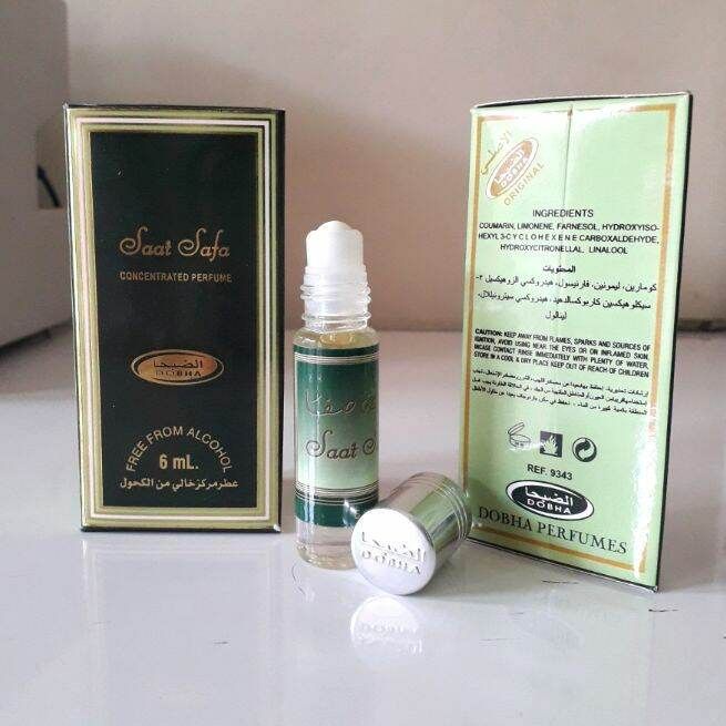 SAAT SAFA Parfum DOBHA Roll On Minyak Wangi Kemasan 6ml Non Alkohol
