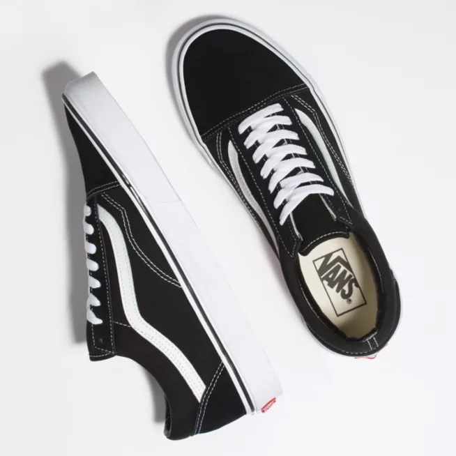 Sepatu Vans Oldskool Bw N White Black  Sket Sekolah Olahraga Santai Sport Murah Pria Wanita
