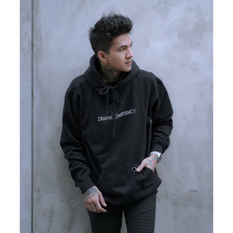 Sweater Hoodie Distro Illionis Drama Conspiracy Bahan Flece Tebal Sedia Size XXL