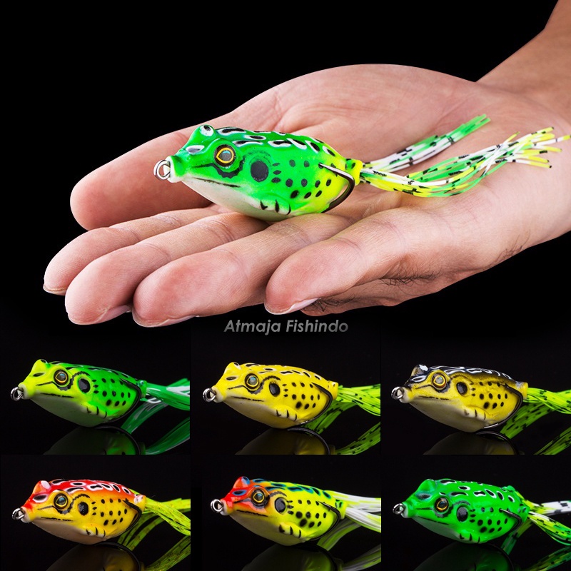 Lure Soft Frog Umpan Casting Gabus Toman Jump Frog NE229