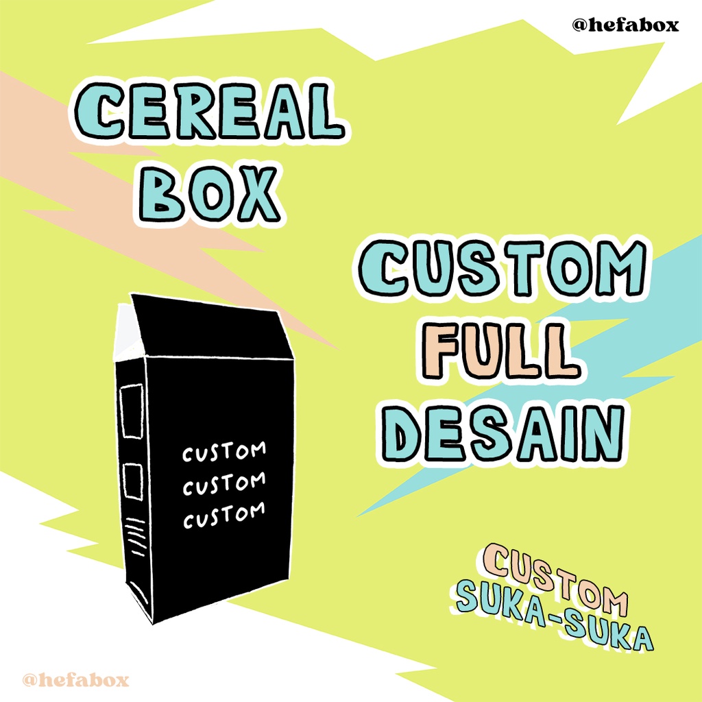 

CEREAL BOX / GIFTBOX CUSTOM FULL DESAIN HEFABOX