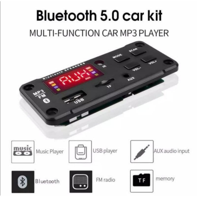 Audio HIFI Bluetooth USB SD MP3 Player Remote Control Car Kit Modul