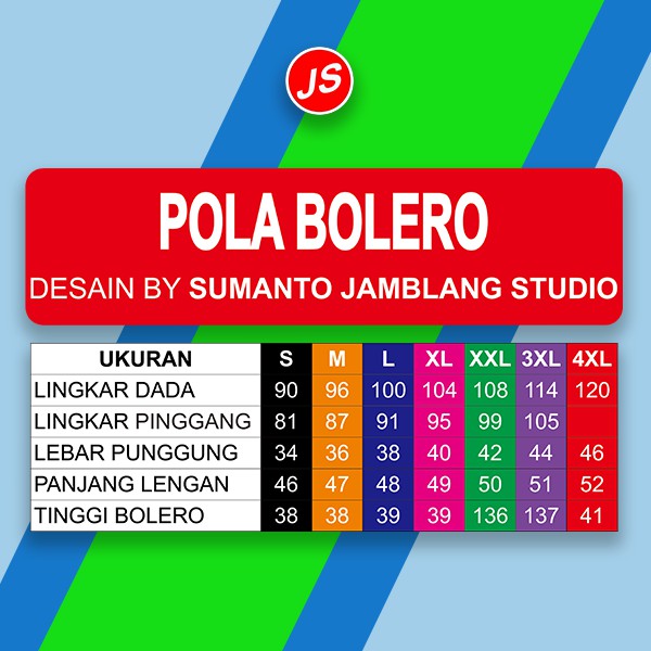 Pola Jiplak Bolero Pola Baju Jamblang Studio Shopee Indonesia