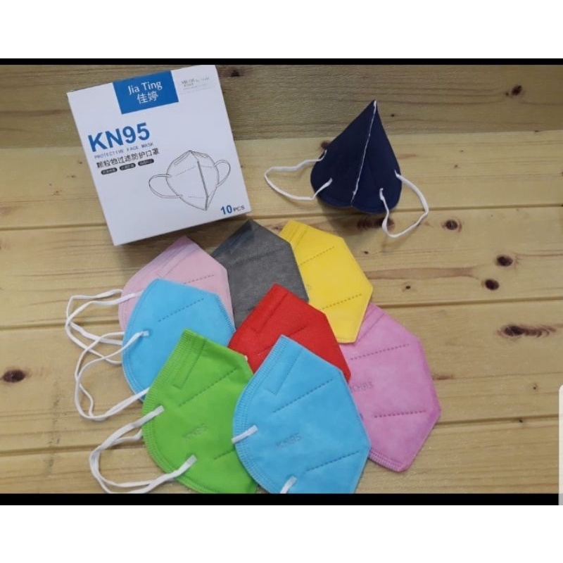 Masker 5ply KN95 Warna Earloop I-Care Chasa Onecare 3D Mask Isi 10 pc-KN95-Biru_isi_10pc