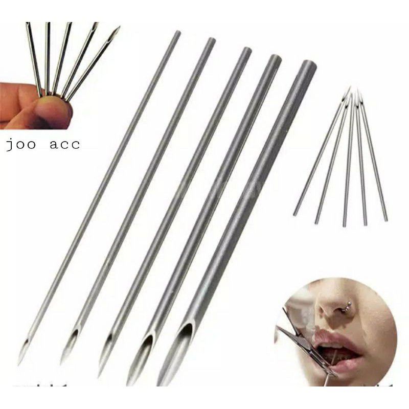 JARUM TINDIK NIDEL/JARUM TINDIK  ALBOKET PIERSING TITANIUM STENLIS STEEL