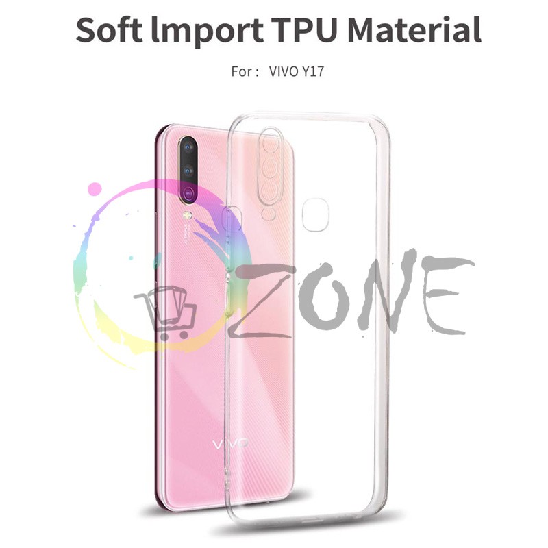 SOFTCASE TRANSPARAN VIVO Y17 2019 Y15 2019 Y12 2019 PREMIUM CLEAR CASE