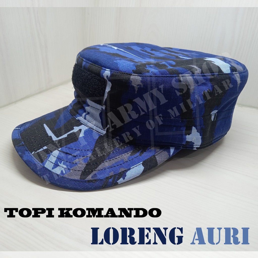 Topi Komando Tactical TNI AU dan TNI AD,  Topi Loreng Malvinas dan Loreng Auri Ripstop