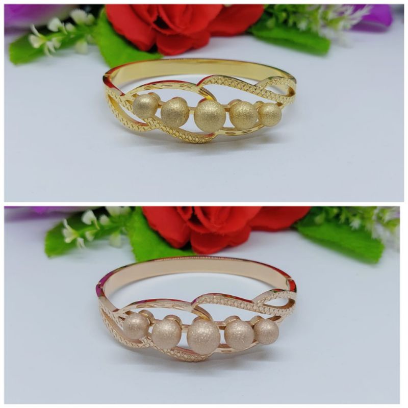 Set Gelang+Cincin Titanium Bola Manik terbaru