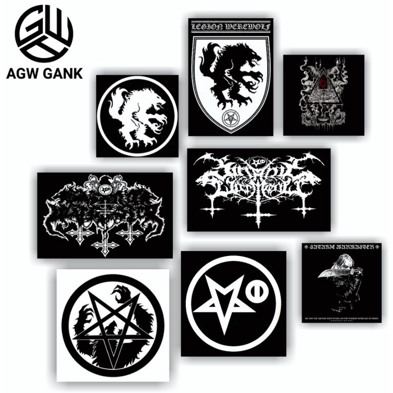 

sticker metal SATANIC WARMASTER - isi 10pcs sticker