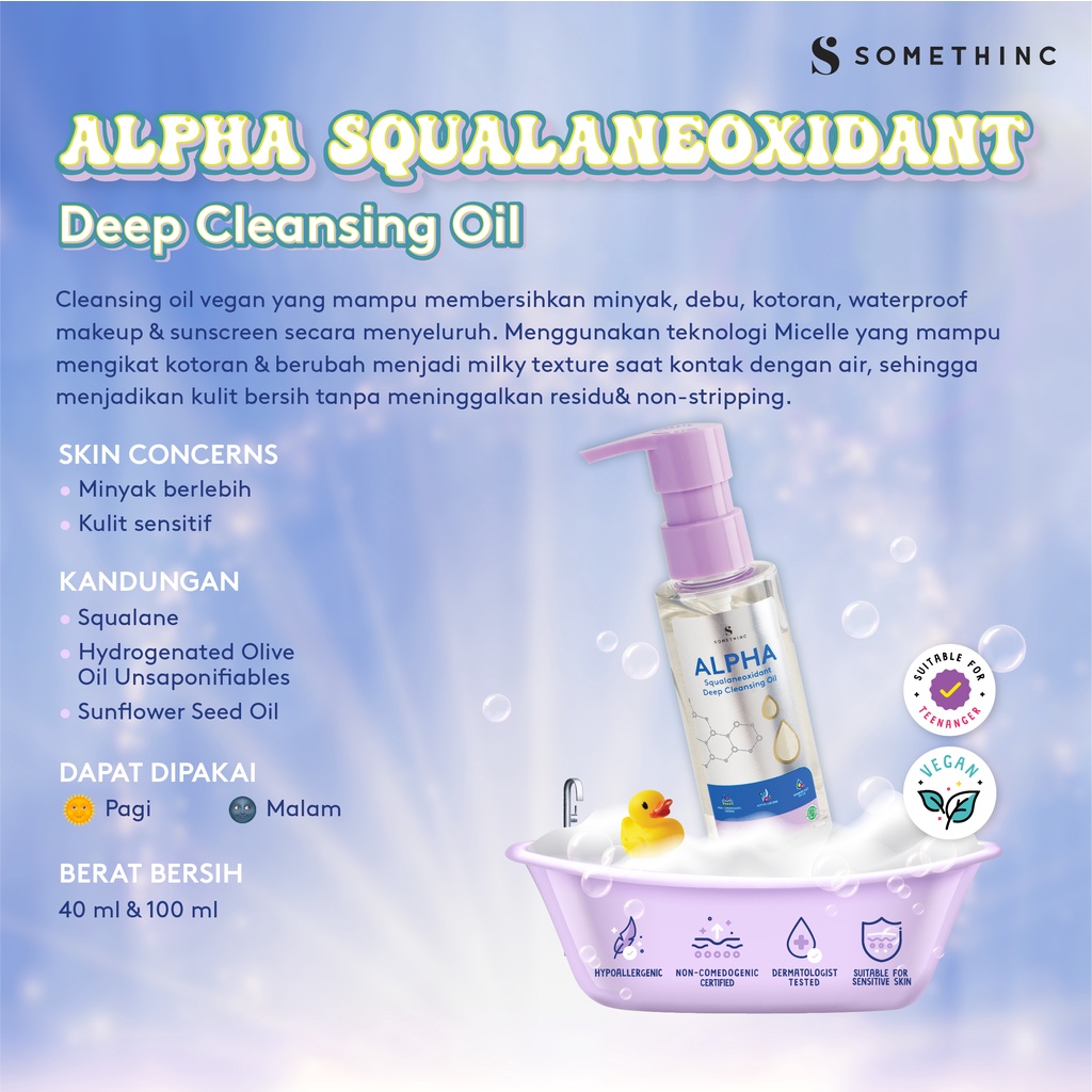 Somethinc Alpha Squalaneoxidant Deep Cleansing Oil