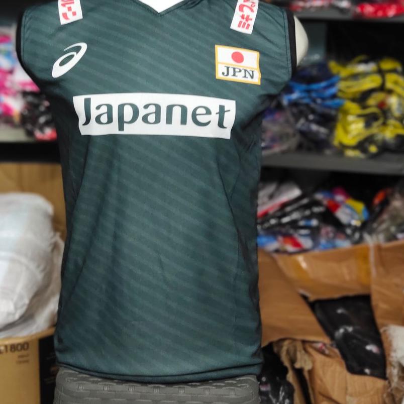 ✩ jersey voli timnas japan kaos japanet hitam abu volleyball ♬