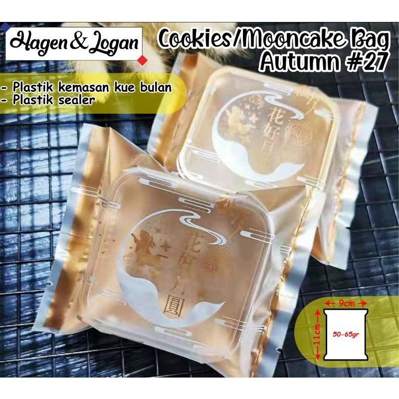 PLASTIK MOONCAKE / COOKIES ISI KURLEB 100 PCS - AUTUMN 27