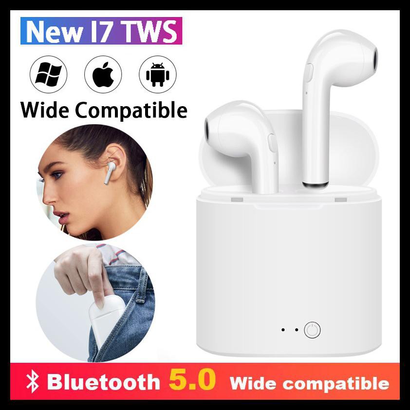 BAYAR DITEMPAT 【BISA COD】INBEX i7s Earphone/Bluetooth Wireless Headset/dengan Charging Box for