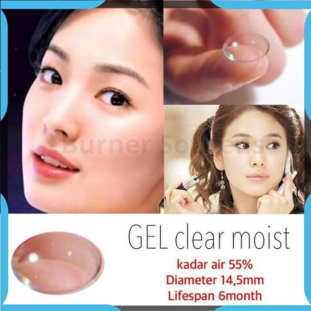 SOFTLENS GEL MOIST CLEAR BENING 14.0 mm lensa kontak mata Softlen Normal / minus