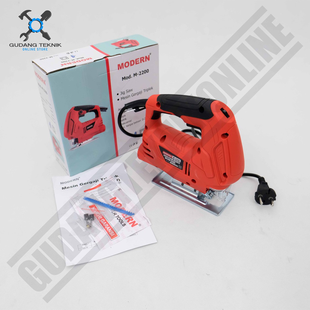 Mesin Jigsaw MODERN X MAILTANK M2200 SH29  / Mesin Gergaji Jig Saw M 2200 SH 29 - Mesin Pemotong Potong Kayu Triplek Mika SH-29 M-2200