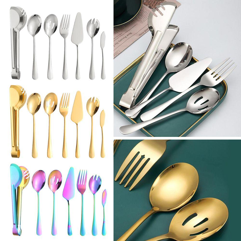 Solighter Sendok Makan Serving spoon Shovel Stainless Steel Cutlery Set Sendok Sup