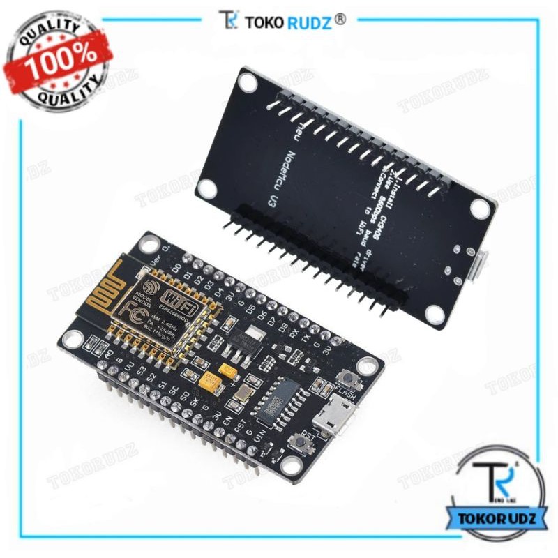 NodeMCU LUA Modul Sinyal WiFi V3 4mb 32mbits CH340 ESP8266 ESP12 Board Wireless Module IOT