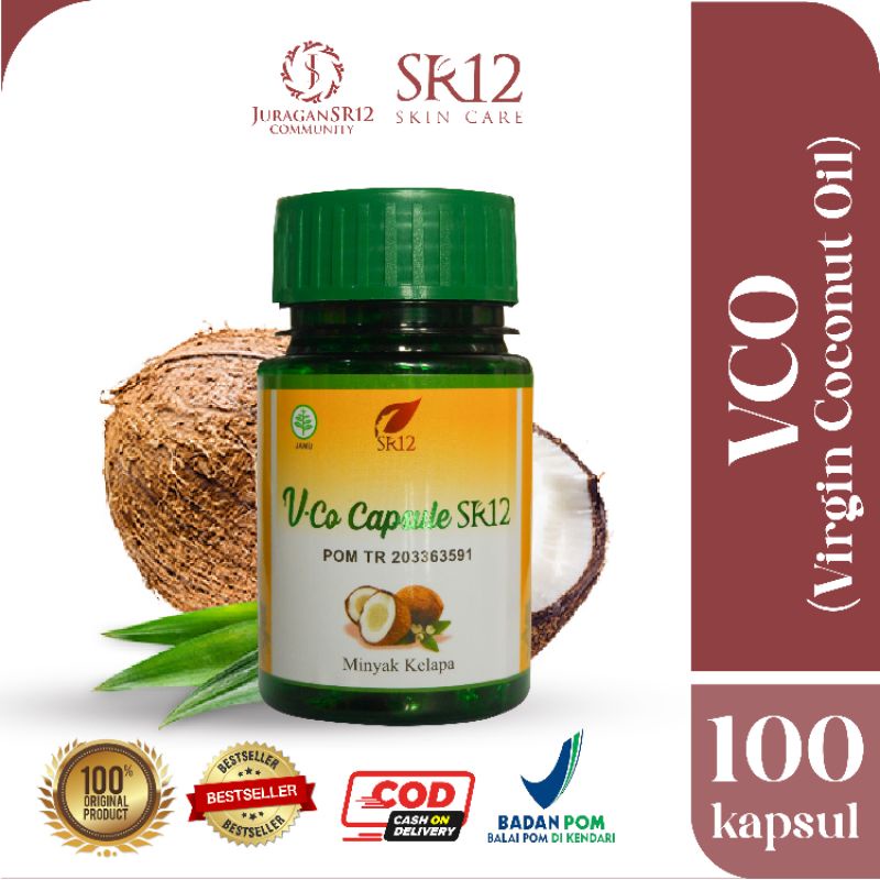 VCO KAPSUL &amp; CAIR ORIGONAL BPOM / SR12 VCO COCONUT OIL ORIGINAL