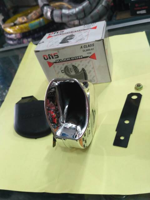 Klakson model keong Chrome oms