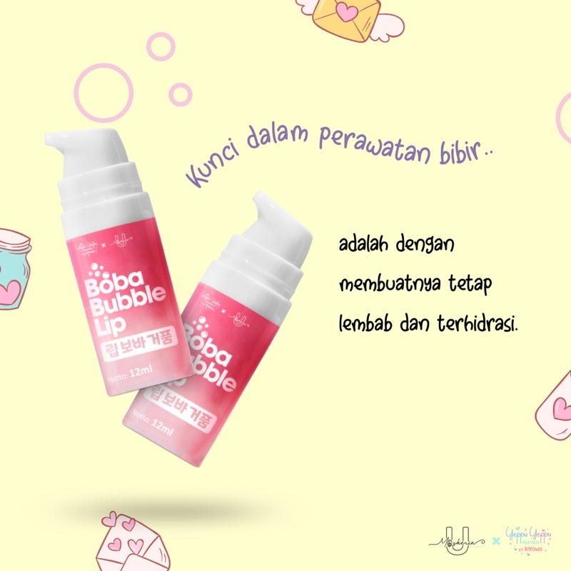 YEPPU-YEPPU BY KIYOWO X UMASKERIN BOBA BUBBLE LIP SCRUB 12Ml BPOM