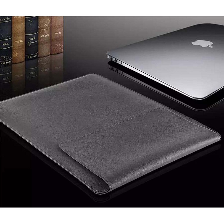 Tas Laptop Softcase Slim PU Leather for Laptop / Macbook Size 13 14 inch