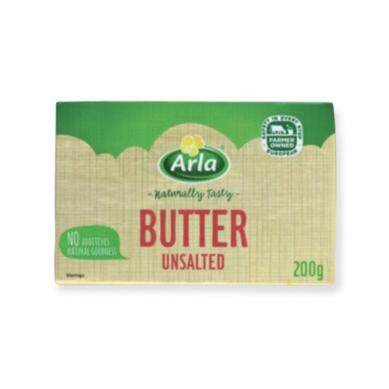 

Arla Butter Unsalted 200gr | Buter Arla Unsalted 200 gram