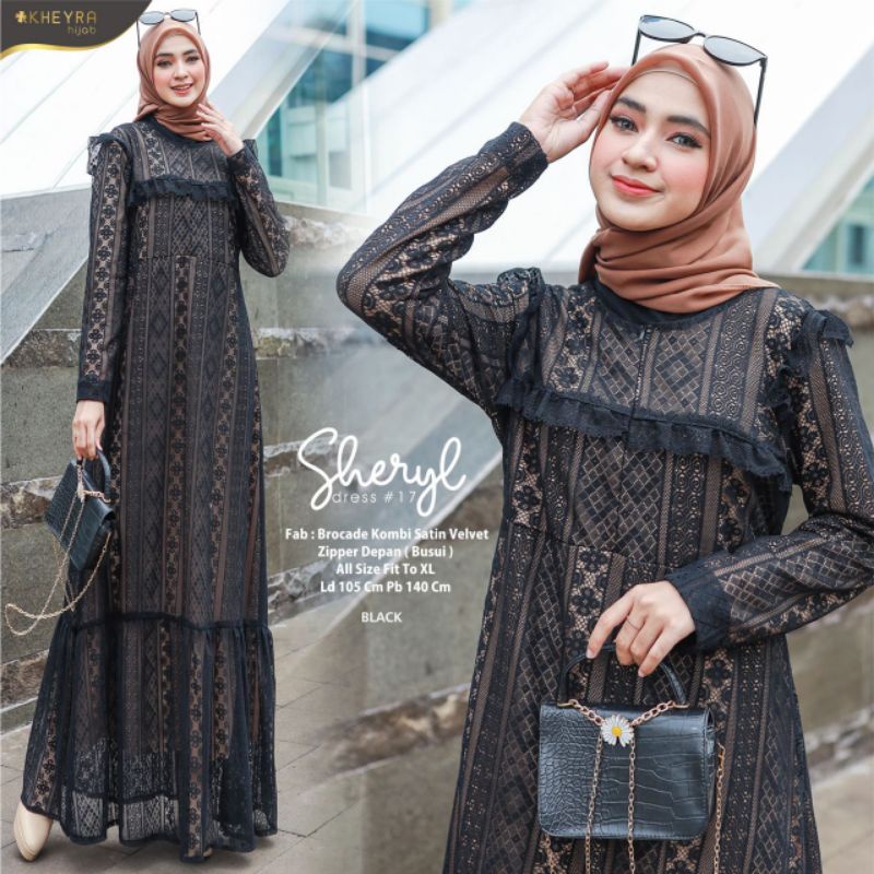 SHERYL HANIVA KAHISYA ASMIRA IQLIMA ARABELA DRESS || BROKAT FULL FURING KHEYRA
