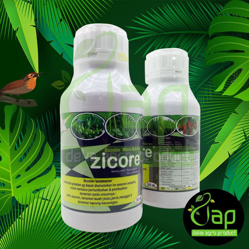 PUPUK BOSTER ZICORE 500ML padi dan sayuran