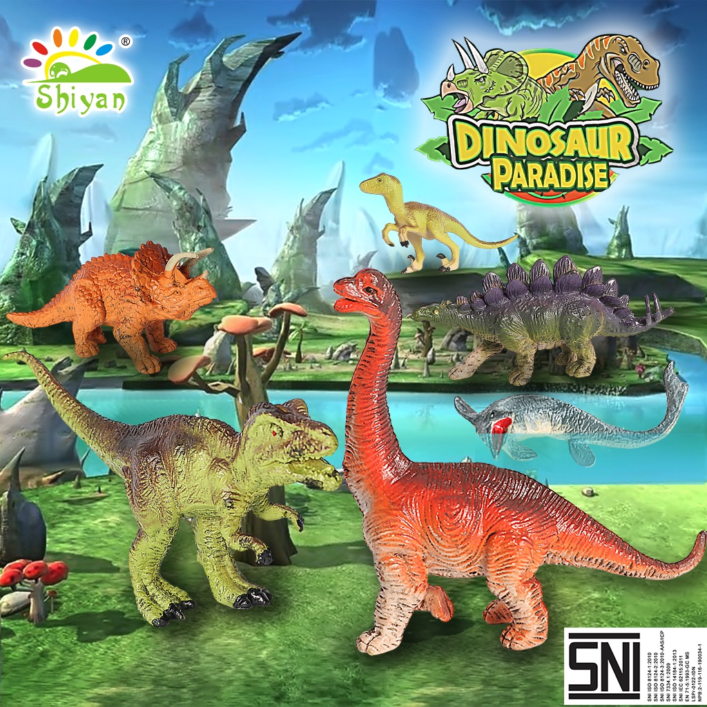 [Shiyan] mainan simulasi hewan satwa liar dinosaurus mainan interaktif dekorasi kamar simulation figure explore and research