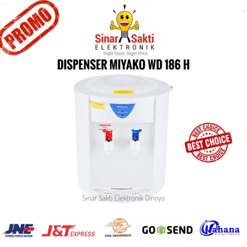 Dispenser Miyako Air Minum Air Galon WD 186 H WD 186H Murah Garansi