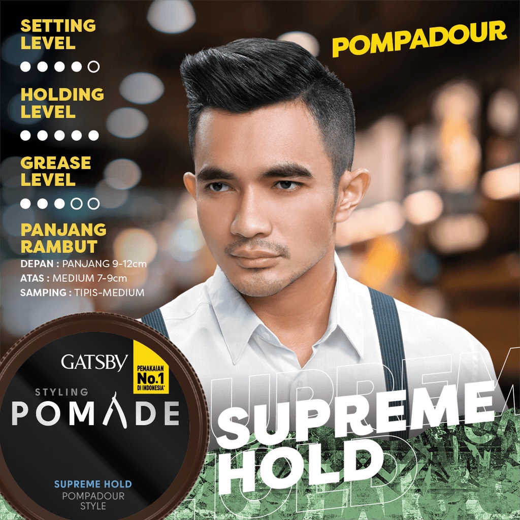 GATSBY STYLING POMADE Supreme Grease/Supreme Hold/Perfect Rise/Matte Moulder/Urban Dry