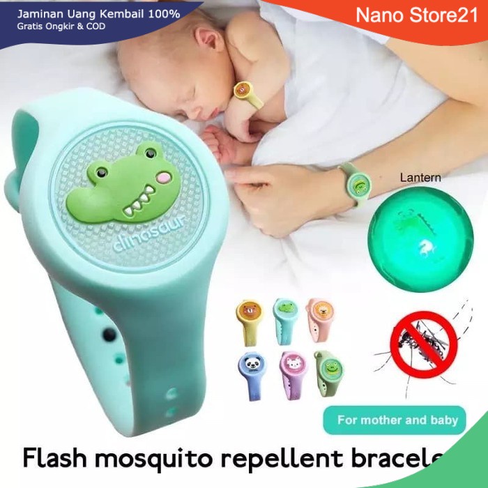NS - Gelang anti nyamuk LED gelang anak dewasa LED Anti nyamuk karakter COD