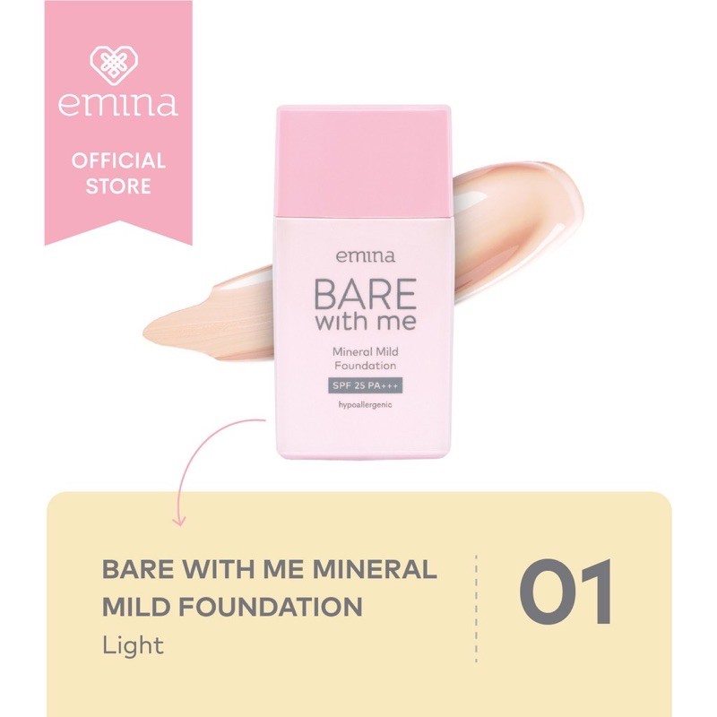 Emina Bare With Me Mineral Mild Foundation