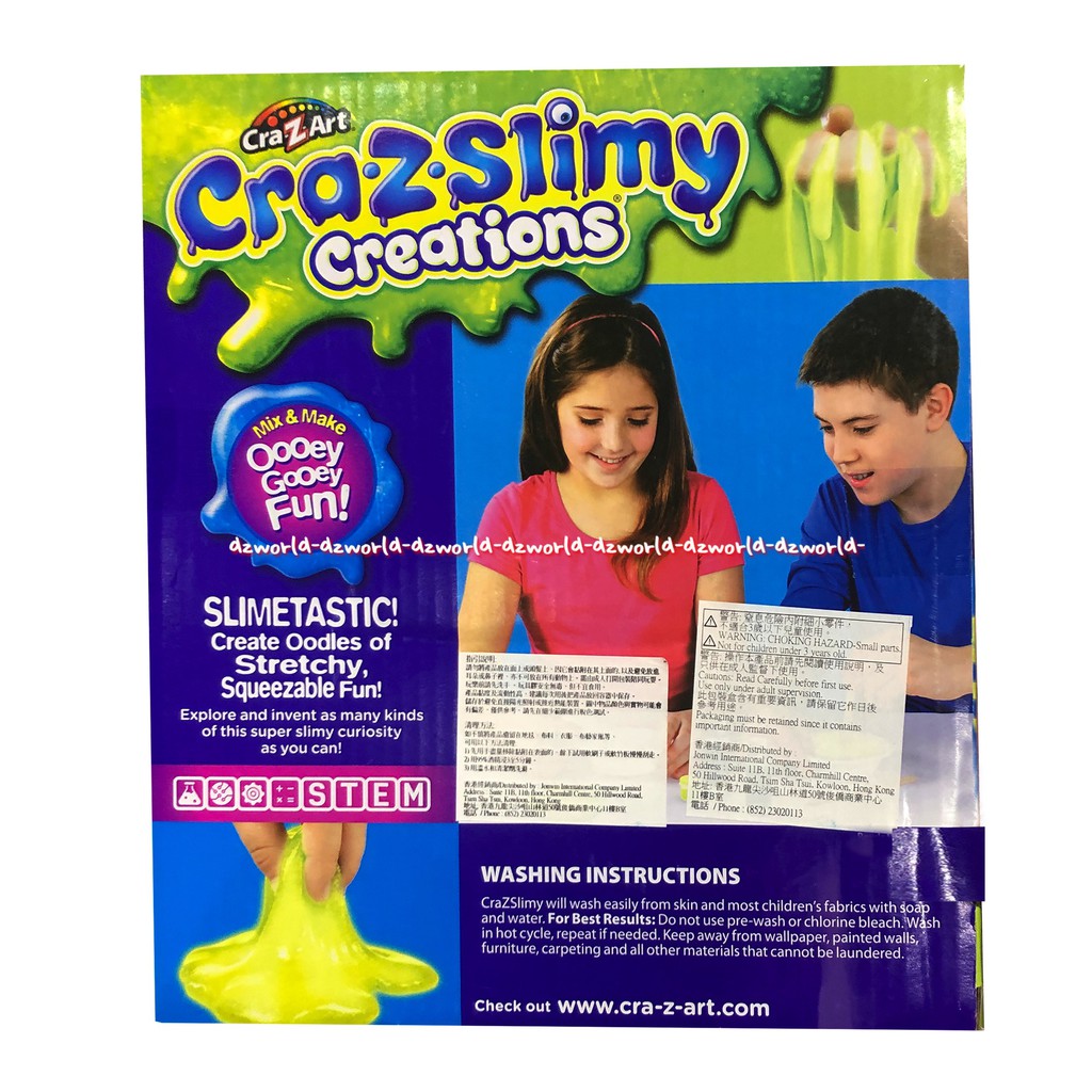 Craz Art Craz Slimy Creation Glow Mainan Slime Terang Membuat Bercahaya Crazart