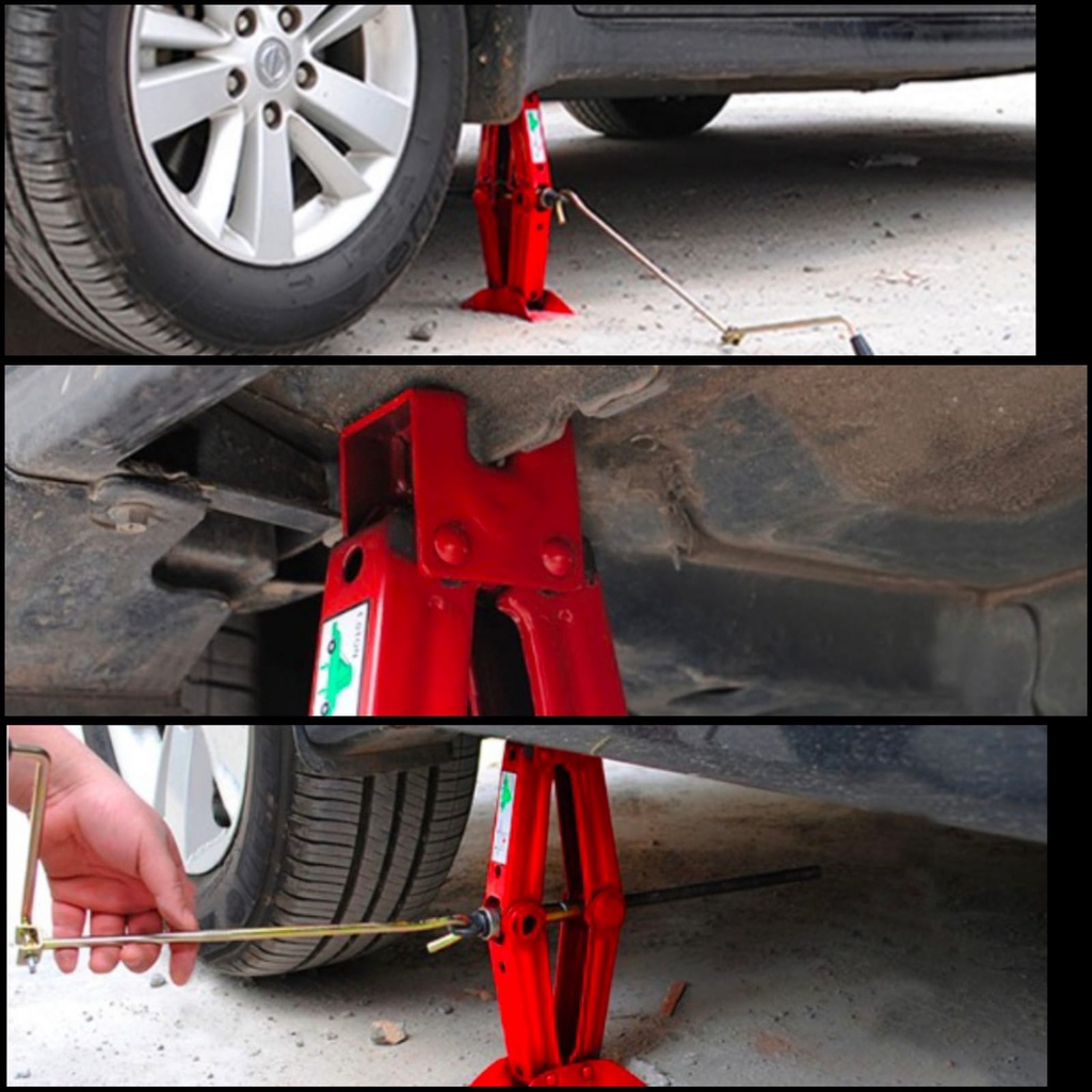 2Ton Dongkrak Jembatan 2 Ton Mobil Sedan Scissor Jack 2Ton mobil hand Jack - dongkrat mobil