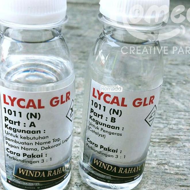 

[KODE GRS0L] Resin Lycal Lical Bening Lentur 1011 Name Tag Papan Nama 100 ml