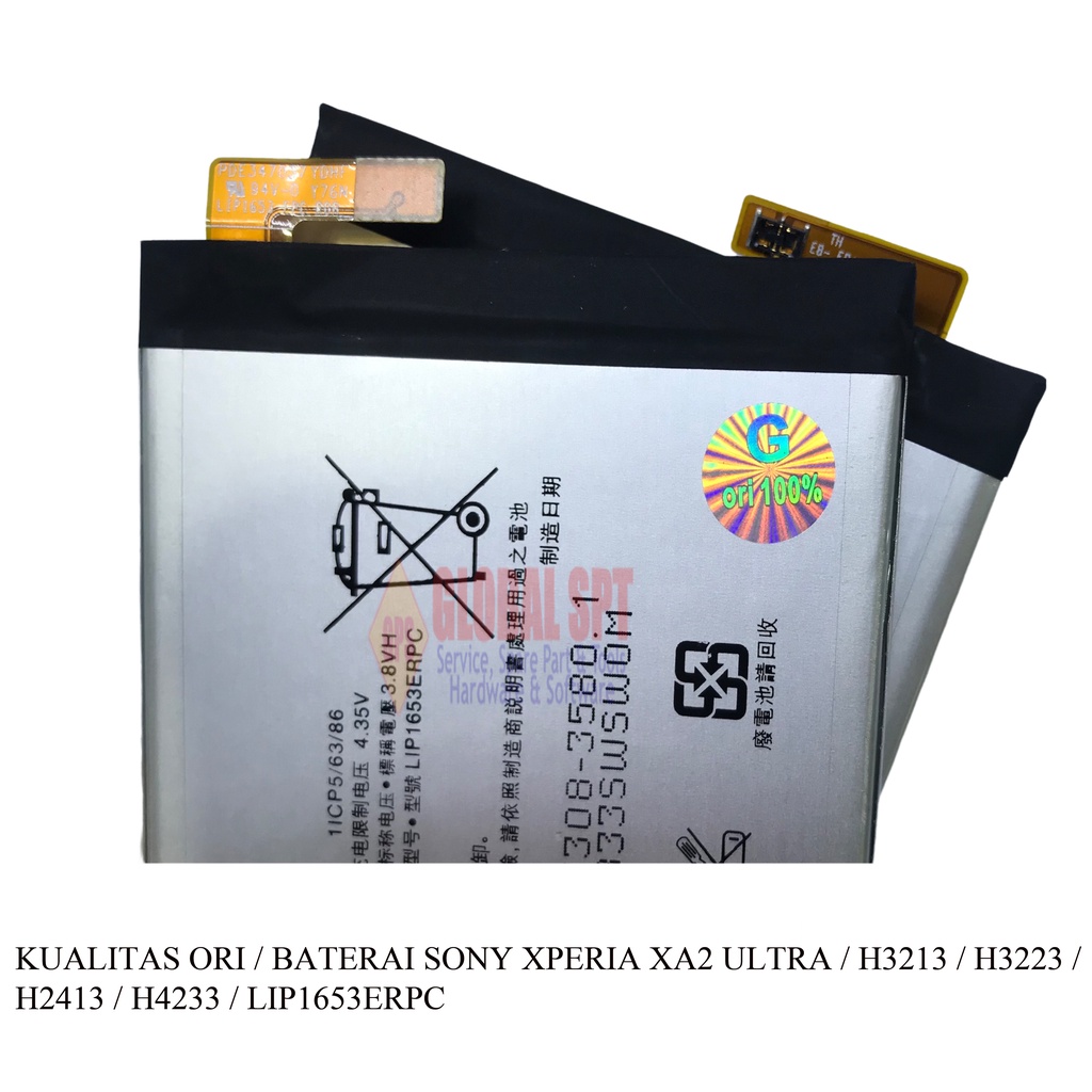 KUALITAS ORI / BATERAI SONY XA2 ULTRA / BATRE / BATERE / H3213 / H3223 / H4213 / H4233 / LIP1653ERPC