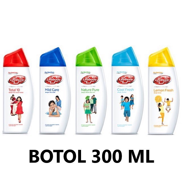 Jual LIFEBUOY Antibacterial Body Wash Kemasan Botol 300 ml Sabun