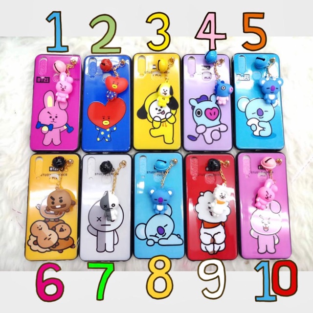 Bts case + gantungan + lonceng vivo y17 y19 y91 y91c y71