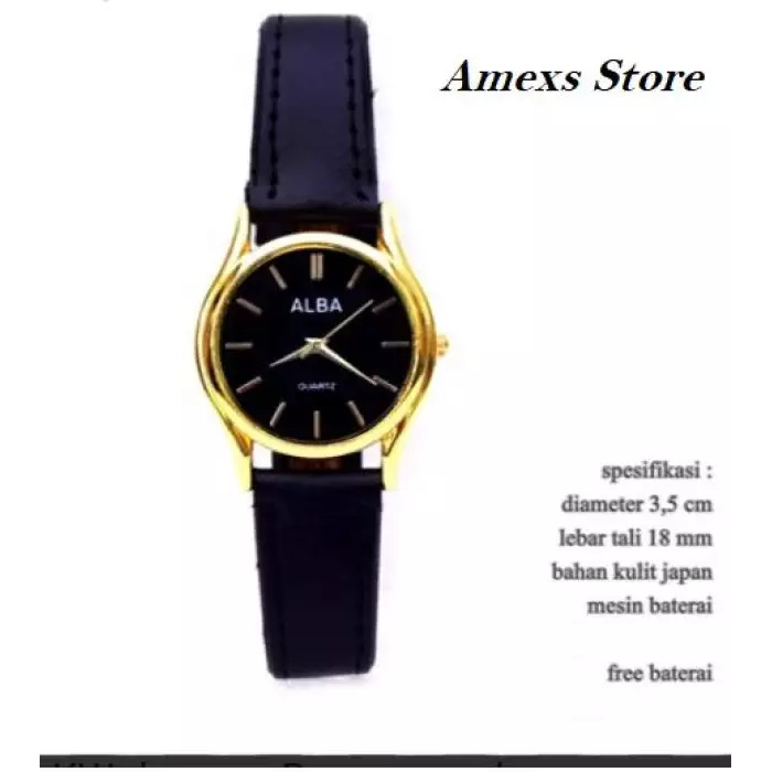 JAM TANGAN WANITA ALBA KULIT JAPAN