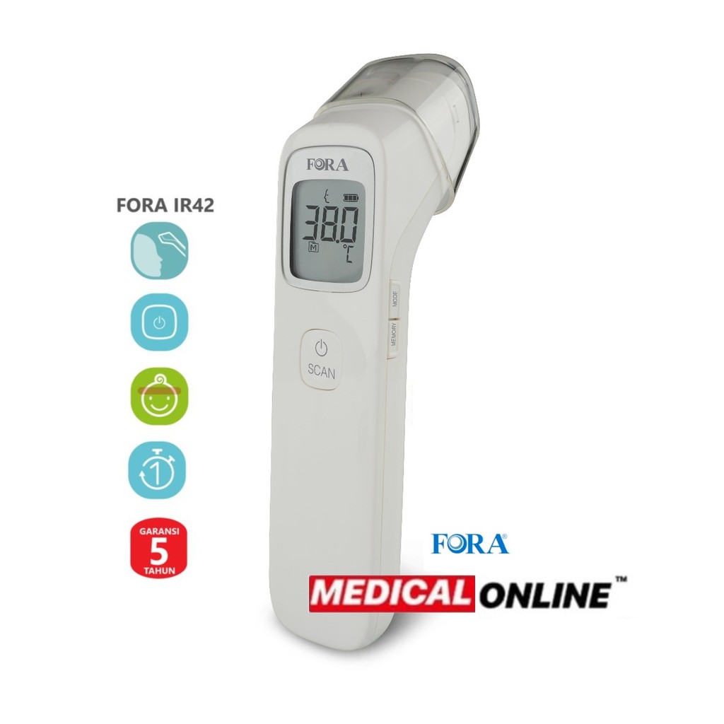 THERMOMETER INFRARED FORA IR42 FOREHEAD TERMOMETER DAHI NON KONTAK MEDICALONLINE