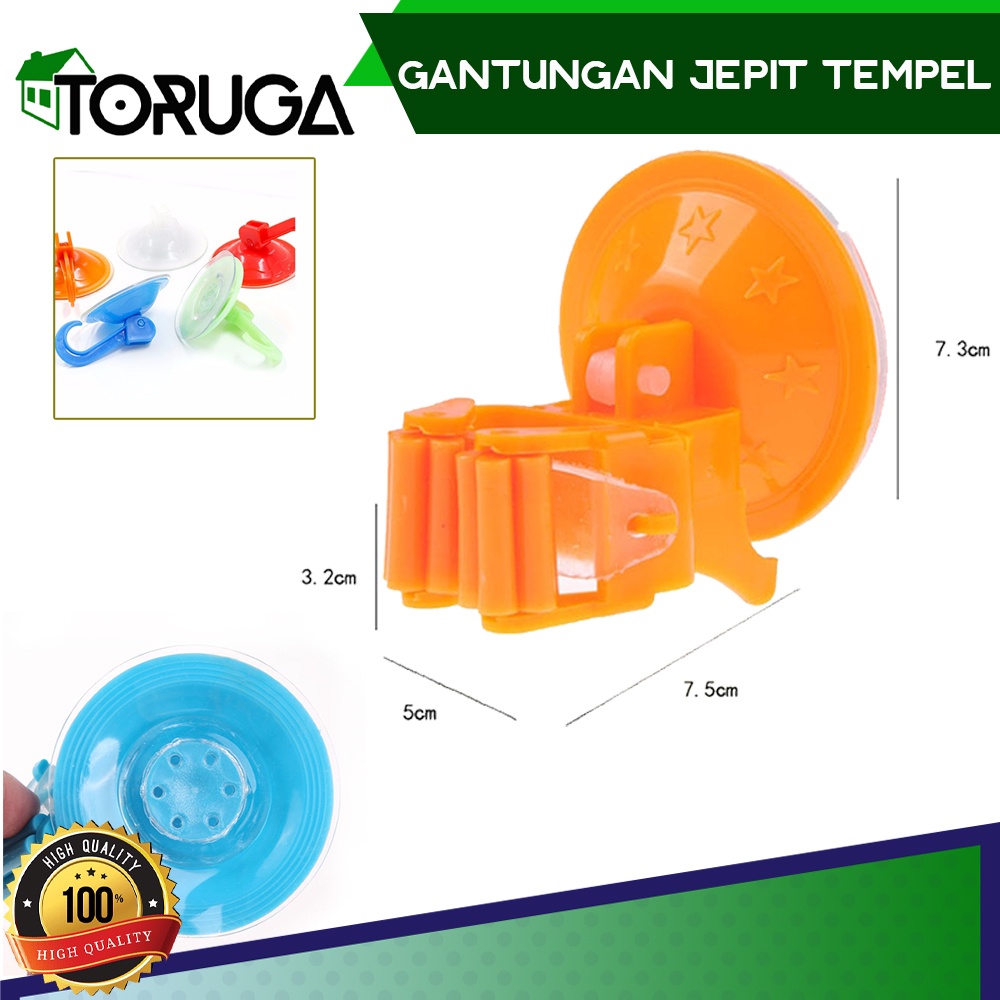 Gantugan Penjepit Sapu Pel Tempel Tanpa Paku Shower Head Suction Multifungsi