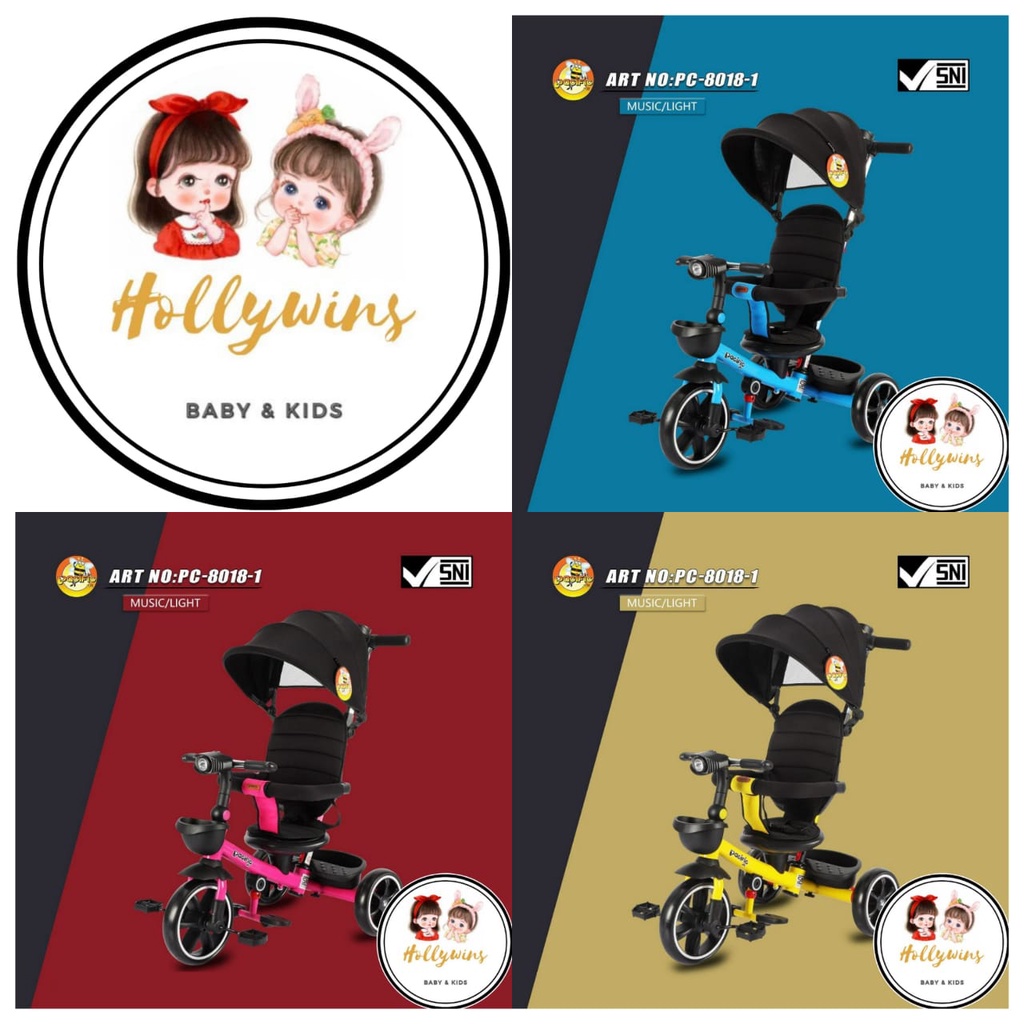 SEPEDA ANAK RODA TIGA PASIFIC 8018-1