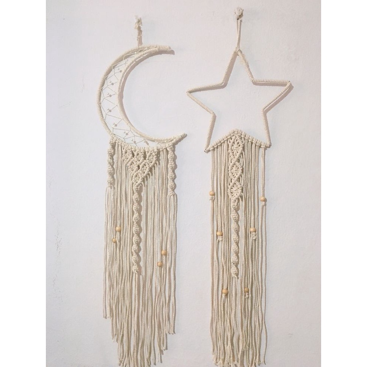 [READYSTOCK] macrame wall hanging/ macrame dreamcather/makrame hiasan dinding DRC07