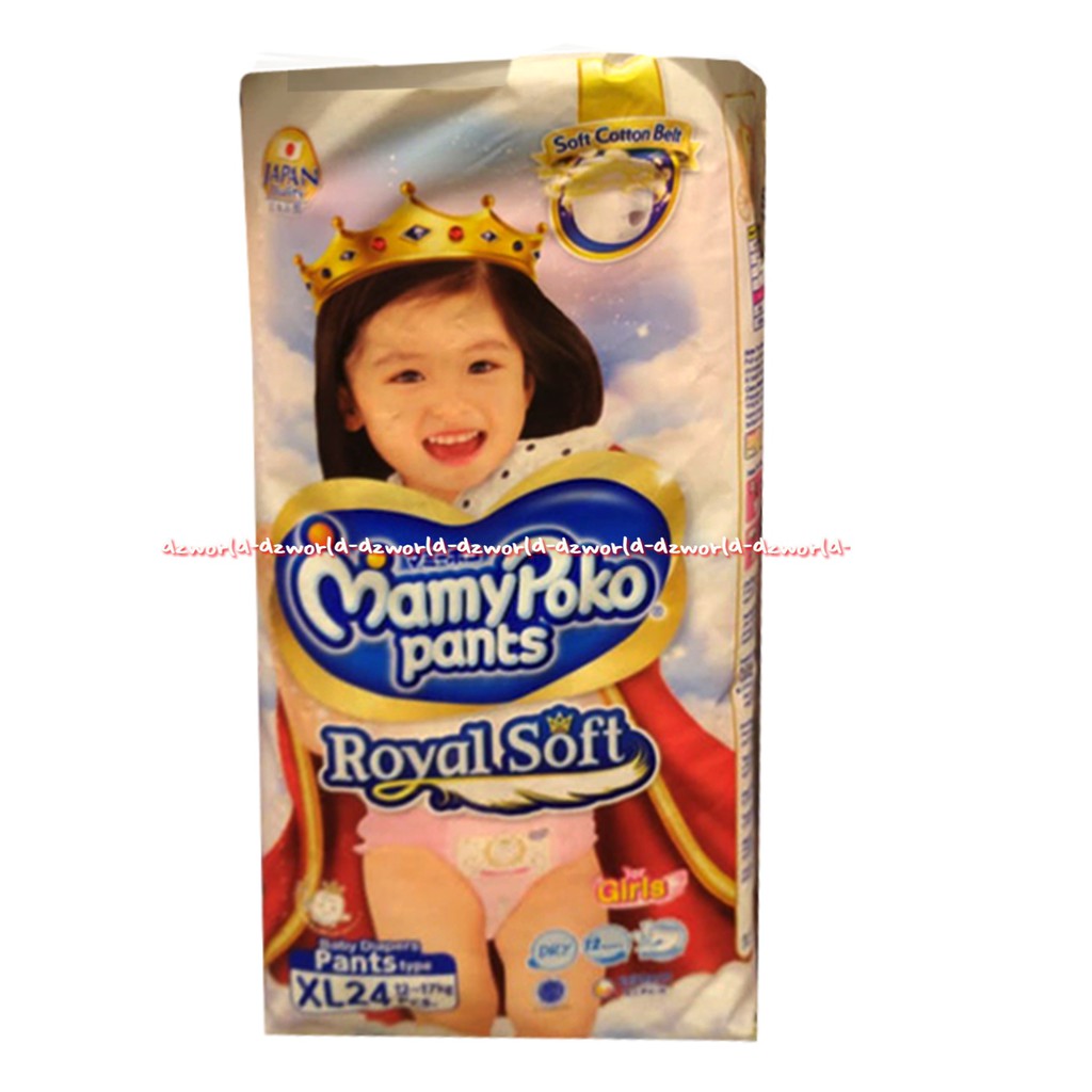 Mamypoko Pants Extra Soft Girls XL 24 diapers celana daya serap tinggi