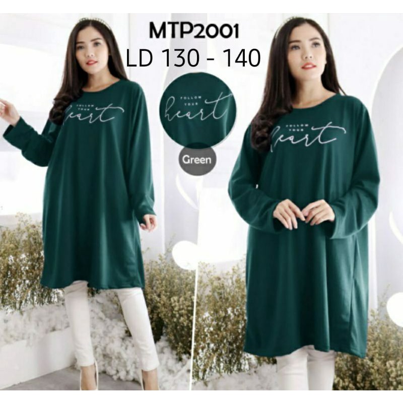 TUNIK JUMBO WANITA BIGSIZE PLUS SIZE LD 130 - 140