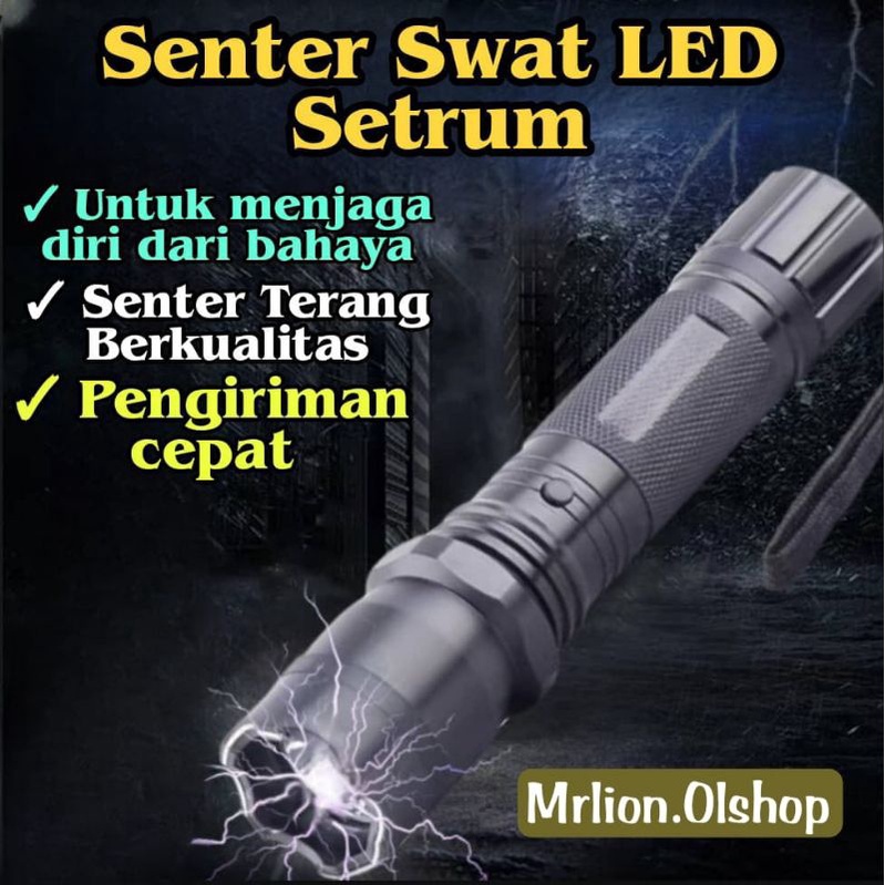 senter LED terang untuk perlindungan ⭐ Mrlion ⭐